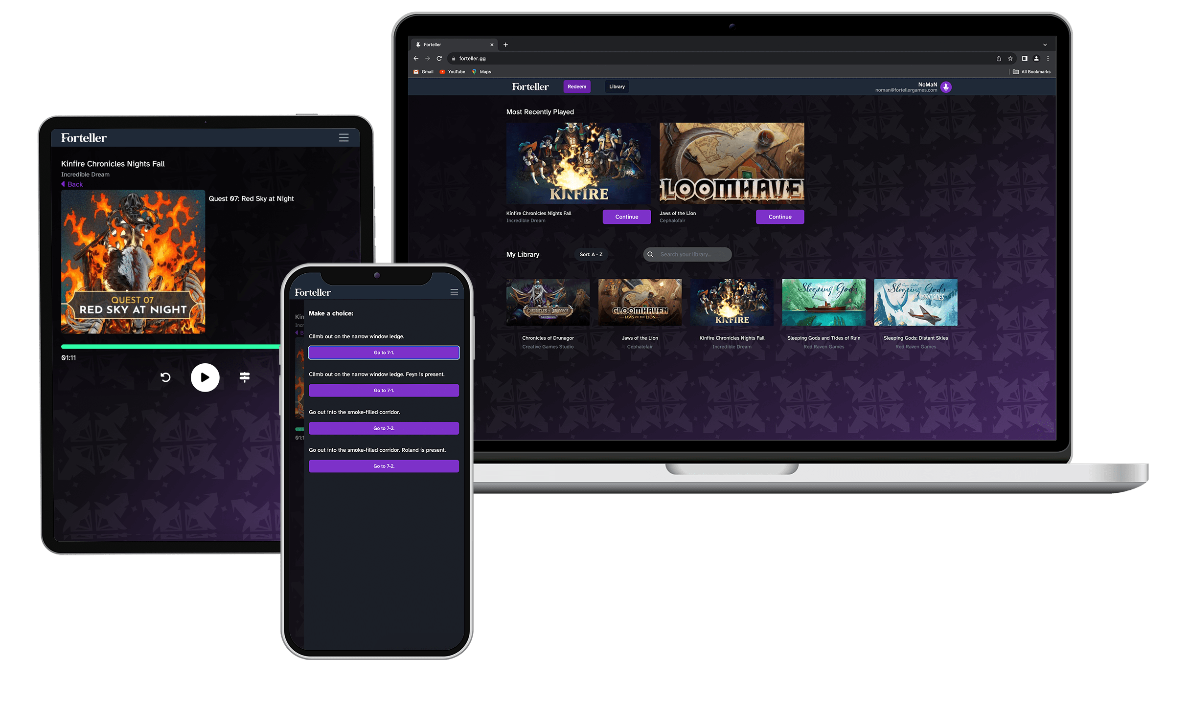 Examples of Stage across different devices